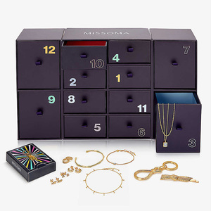 12 ngày của DIY trang điểm giáng sinh tông Advent lịch Hộp Tùy chỉnh bất ngờ bao bì Advent hộp - Product Image 4