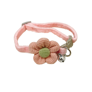 <span class=keywords><strong>Collar</strong></span> de nailon ajustable para mascotas, bonita campana de flores de dibujos animados, correa de entrenamiento suave duradera, características personalizadas, estampado sólido para perros y gatos - Product Image 1
