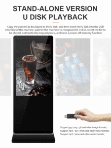 Indoor Lcd Touch <b>Screen</b> Advertising Digital Signage Floor Stand Display Lcd Display Kisok 55inch Digital Signage Floor Stand - Product Image 2