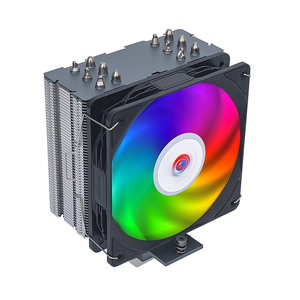 Black White Nickel Desktop <b>Computer</b> Processor Cooling Argb <b>Fan</b> Cpu Air Cooler 6 Heat Pipes for Xeon X79 X99 X2011 2066 - Product Image 1