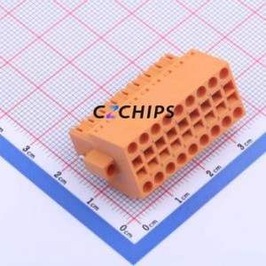 KF2EDGKEM-3.5-2*9P Plug-in Terminal Block P=3.5mm Connector Male Plug Screw Fixing 2x9P 3.5mm - Product Image 1