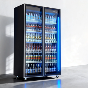 Équipement <span class=keywords><strong>de</strong></span> réfrigération commerciale <span class=keywords><strong>de</strong></span> haute qualité, vitrine réfrigérée à température unique avec écran LED, <span class=keywords><strong>congélateur</strong></span> à bière pour supermarché et restaurant - Product Image 1