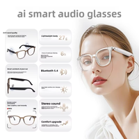 Traduction IA pour lunettes intelligentes, contrôle tactile, étanchéité IPX-5, conduite, écoute de musique, conversation