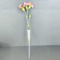 2026 Tabung Bunga Transparan 15cm Bahan Florist untuk Bunga Segar dan Dekorasi Rumah & Taman