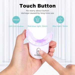 Kit de Blanchiment Dentaire Sans Fil <span class=keywords><strong>Ivismile</strong></span> OEM/ODM avec Gel, Lumière LED Rouge/Bleue en U et Marque Privée - Product Image 4