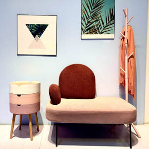 तिल रहने वाले कमरे के फर्नीचर डिजाइन फैशन प्रेम सीट आधुनिक अवकाश अपार्टमेंट छोटे गुलाबी एकल सोफा - Product Image 4