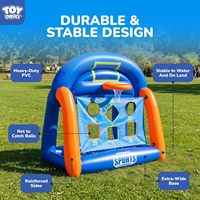 Jeux de piscine gonflables multisports avec cibles, jouets de piscine avec basketball, football, jeux de piscine gonflables amusants pour toute la famille