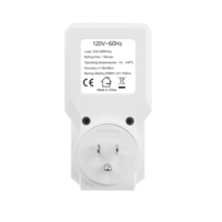 Minuteur numérique cyclique 7 jours Cowell TM07 avec prise US, affichage LCD, prise intelligente, batterie rechargeable, courant max 15A, 110V, CE ROHS