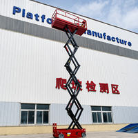 Plateforme élévatrice mobile à ciseaux électrique certifiée CE, en acier inoxydable, capacité de levage de 450 kg, portée de charge de 6 m à 14 m, hauteur maximale de 12,2 m