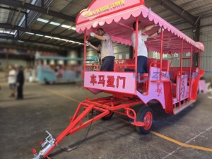Nouvelle calèche de tourisme de haute qualité, style chariot à chevaux, pour festivals et parcs d'attractions - Product Image 5