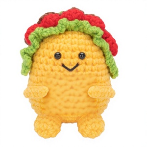 ตุ๊กตาสัตว์การ์ตูนน่ารัก พลังบวก ตลกขบขัน  แบบนูนลาย  ขนาดเล็ก  ทำมือ  ถักนิตติ้ง  เป็นมิตรกับสิ่งแวดล้อม  ของขวัญคริสต์มาสสำหรับเด็ก - Product Image 4