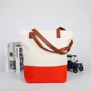 Sopurrrdy última moda de la mujer Lona de cuero hombro bolso de mano de algodón orgánico bolso bolsos de las señoras de bolso - Product Image 3