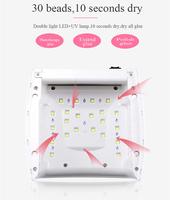 Lampe à ongles sans fil 48W rechargeable UV LED pour ongles en gel, lampe à ongles LED, sécheuse à gel pour salon