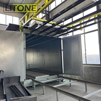 Ligne de production de peinture en poudre émaillée de type convoyeur personnalisée Litone pour la peinture par pulvérisation d'armoires, four de cuisson walk-in, certifiée CE