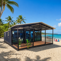 Maison conteneur préfabriquée sans soudure sur site, moderne, galvanisée, mobile, empilable, 20FT 30FT, avec salle de bain et cuisine