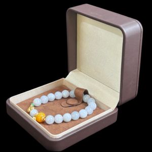 Bracelet en jadéite birmane de qualité supérieure, de grade A, avec perles, <span class=keywords><strong>bijoux</strong></span> en jadéite pour femmes (certificat inclus) - Product Image 6