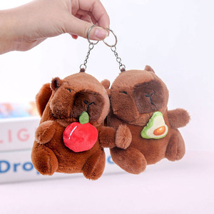 Peluche Kapibala all'ingrosso in stock, bambola angelo Capybara con frutta, pezzo unico per sostituzione capelli, simpatica - Product Image 4