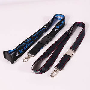 Longe durable de haute qualité BSBH avec sublimation polyester logo imprimé personnalisé cou poignet facile à ouvrir longes de sécurité en métal - Product Image 3