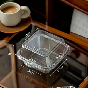 Proveedor Mayorista de Cajas de Plástico Transparente Personalizadas para Postres, Cajas de Embalaje para Pasteles y Repostería para Llevar, para Pequeñas Empresas - Product Image 6