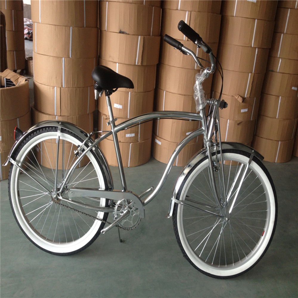 Chrome 26 Lowrider Bike Frames Vintage Lowrider Classic 26" Men's Beach Cruiser Bike Single Chrome 26 Lowrider Bike Frames Vintage Lowrider Classic 26" Men's Beach Cruiser Bike Single