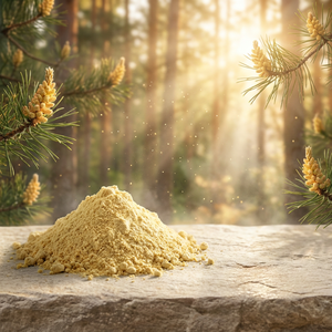 Poudre de <span class=keywords><strong>pollen</strong></span> de pin à paroi cellulaire brisée naturelle, <span class=keywords><strong>pollen</strong></span> pur de Pinus Massoniana pour complément alimentaire, poudre superalimentaire en vrac - Product Image 1