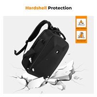 Tas Kamera DSLR K&F Concept Hardshell dengan Kompartemen Laptop 15-15.6 Inci, Ransel Kamera Hard Shell Tahan Air