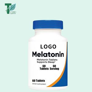 Integratore Naturale a Base di Erbe per Sonno Profondo Senza Zucchero, Etichetta Privata OEM/ODM, Compresse di Melatonina ad Alta Concentrazione 5mg, Vitamine per il Sollievo dallo Stress - Product Image 1