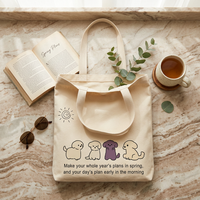 Sacs à dos scolaires promotionnels personnalisés en gros, sacs de shopping en toile vierge avec logo imprimé sur mesure, sacs à main écologiques en toile de coton