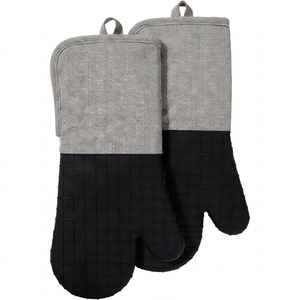 Gants de cuisine en coton Bake Glove, résistants à la chaleur, antidérapants, écologiques, imperméables, pour barbecue, lavables au lave-vaisselle, compatibles four/micro-ondes - Product Image 1