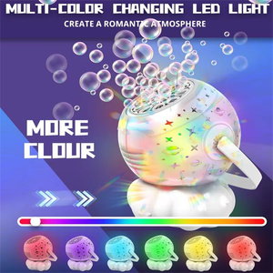 Machine à bulles automatique pour enfants, thème astronaute, projection galaxie, lumières colorées, pour l'extérieur en été - Product Image 4