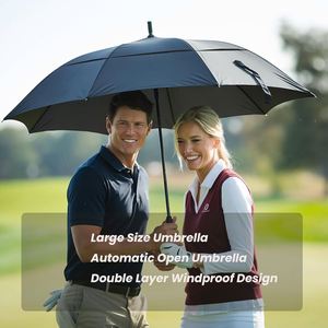Promotional Golf Parasol <b>Umbrella</b> Business Gift <b>Umbrella</b> Double Layer <b>Large</b> Long Handle Advertising <b>Umbrella</b> with Custom Logo - Product Image 5