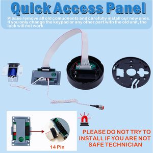 Caja Fuerte Digital Electrónica Antirrobo y Duradera con Cerradura de Teclado y Solenoide para Hogar/Gabinete/Pistola/Caja, Material de Aleación de Zinc - Product Image 3