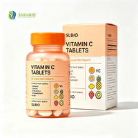 Complément Alimentaire Comprimés de Vitamine C OEM Marque Privée Acide Ascorbique Comprimés à Croquer de Vitamine C