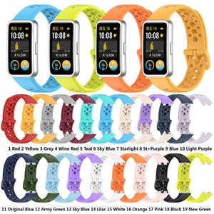 Negozio ora scavato cinturino Smart Watch sportivo morbido impermeabile per <span class=keywords><strong>Huawei</strong></span> Band 10 <span class=keywords><strong>9</strong></span> 8 cinturino - Product Image 2