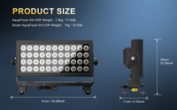 SHEHDS IP65 44*10W RGBW 4 en 1 Proyector LED DMX512 Estroboscópico de 25 Grados para Iluminación de Escenario y Pared en Eventos al Aire Libre, Bodas y Fiestas