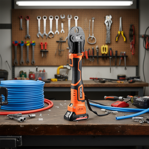 Pince à sertir électrique Vevor 18V pour tuyaux PEX 1/2, 3/4, 1 pouce, outil de pressage avec mâchoires en acier inoxydable, qualité industrielle - Product Image 2