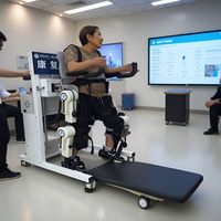 Exosquelette robotique intelligent pour l'entraînement de la marche, robot de rééducation pour patients hémiplégiques