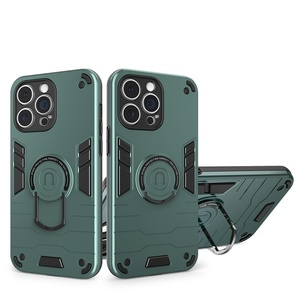 For <strong>OPPO</strong> Reno 16/Reno 16 Pro/A6 Pro Raised Screen &amp; Lens Anti-collision Anti-scratch Protective Case, Built in Pull Ring Bracket - Product Image 1