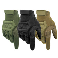 JinTeng Deportes de dedo completo Senderismo al aire libre Ciclismo Motocicleta Protección Pantalla táctil Transpirable Guantes tácticos resistentes al desgaste