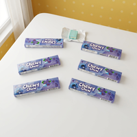 Permen Gummy Rasa Blueberry Bentuk Kartun Terbungkus Foil Individual Kemasan Kotak 17.5g Grosir