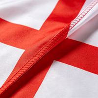 Lebendige Farben Sport-Parade-Flagge Tragbare 100D Polyester 3x5ft Maßgefertigte England-Umhangflagge Körperflagge für Fan-Ausrüstung
