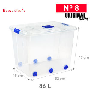 Contenitore Originale per Stoccaggio da 86 L con Ruote per Organizzazione Domestica - Product Image 1
