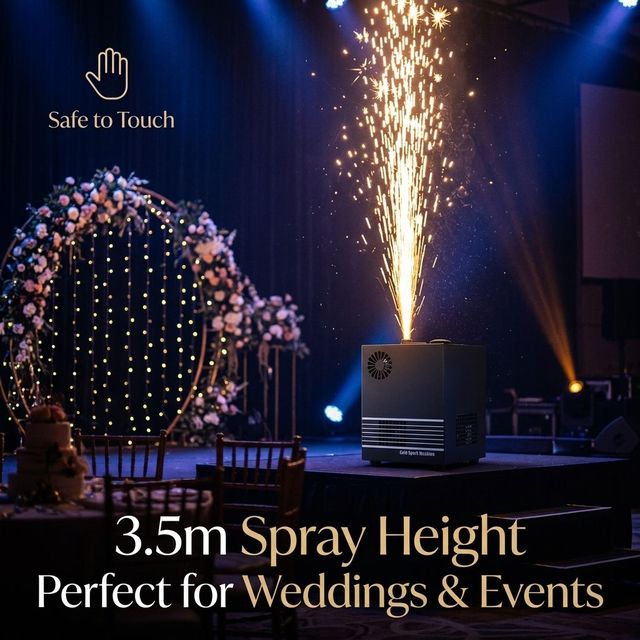 MAYAFX 600W Cold Spark Machine for Events Professional Stage Light DMX Control Cold Flame Firework System Ready to Ship