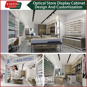 Exhibidor <span class=keywords><strong>de</strong></span> Gafas <span class=keywords><strong>de</strong></span> Lujo en Metal y Madera con Vidrio Templado para Centros Comerciales - Product Image 2