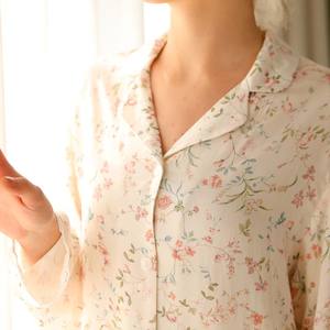 Hongbo estate donna Loungewear donna Jersey set logo personalizzato lavabile a grandezza naturale di lusso <span class=keywords><strong>pigiama</strong></span> stampato abito da donna - Product Image 4