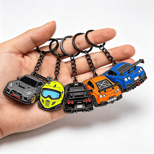 Light and Portable New Custom Iron Multi Function Luxury Gift Letter Premium 3D Metal Car Keychain