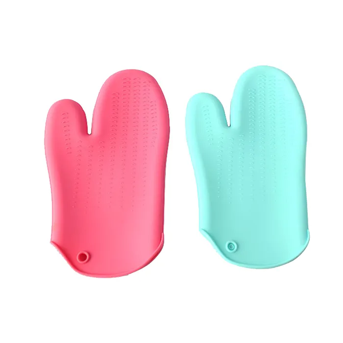 Hot Sale Silicone Baking BBQ Grill Kitchen Gloves Bakeware Microwave Oven Mitt Pot Holder For Indoor Outdoor