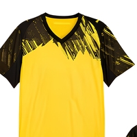 Maillot de football domicile original BVB pour homme 25/26 [Adeyemi 27] Col en V 100% polyester respirant Taille L