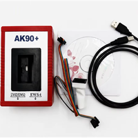 Alat Pemrogram Kunci Anti Maling Listrik AK90+ EWS Terbaru, USB 12-24V Merah Putih Hitam, Pemrogram Kunci Mobil untuk Umum