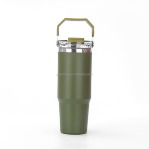2025 nuova bottiglia d'acqua sportiva coperchi Tumbler a tenuta stagna 20oz 30oz si tan lei tumbler Flip paglia sostituzione coperchi - Product Image 5